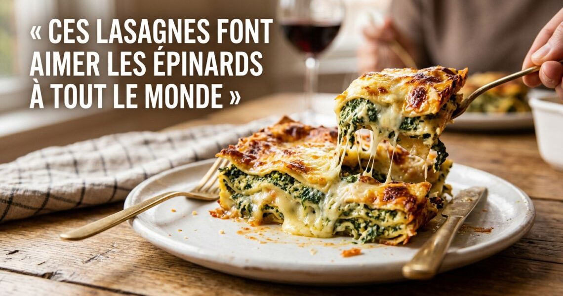 Lasagnes aux épinards : la recette facile qui réconcilie toute la famille avec les légumes