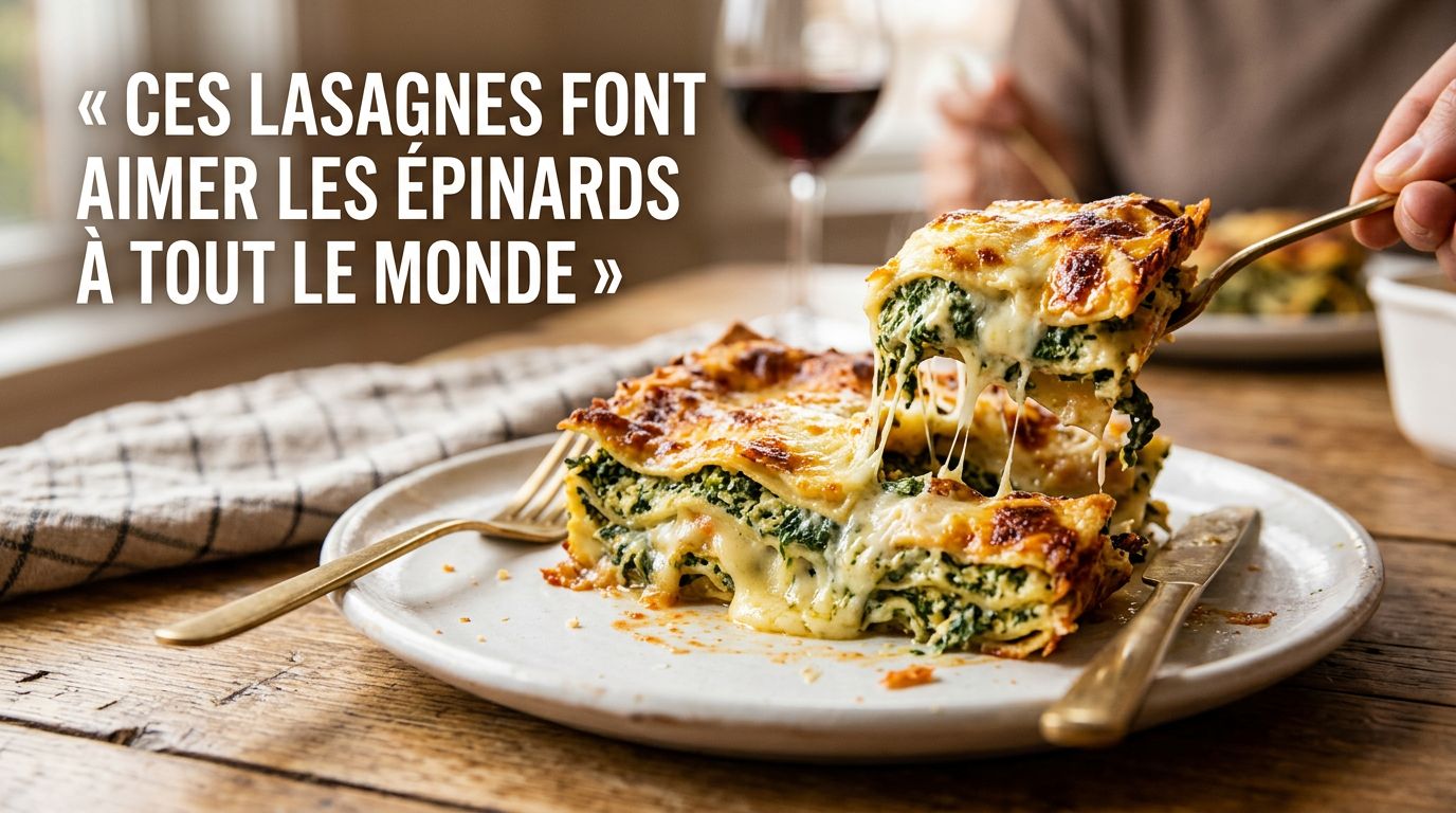 Lasagnes aux épinards : la recette facile qui réconcilie toute la famille avec les légumes
