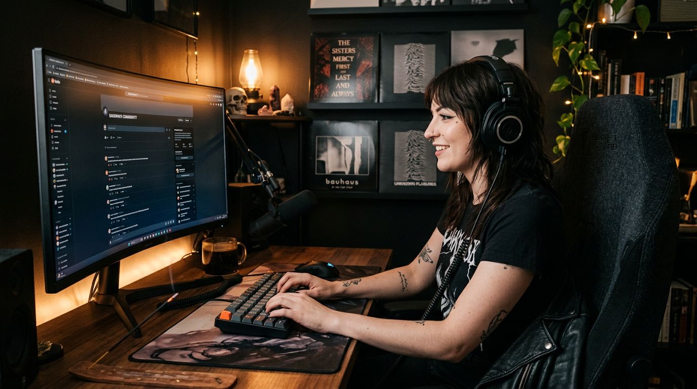 Communautés gothiques en ligne : où parler darkwave, musique et culture alternative ?