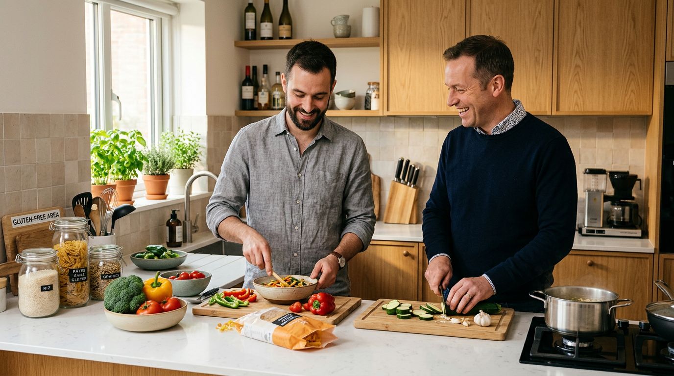 Cuisine partag&eacute;e : comment s&rsquo;organiser quand une personne mange sans gluten et l&rsquo;autre non ?